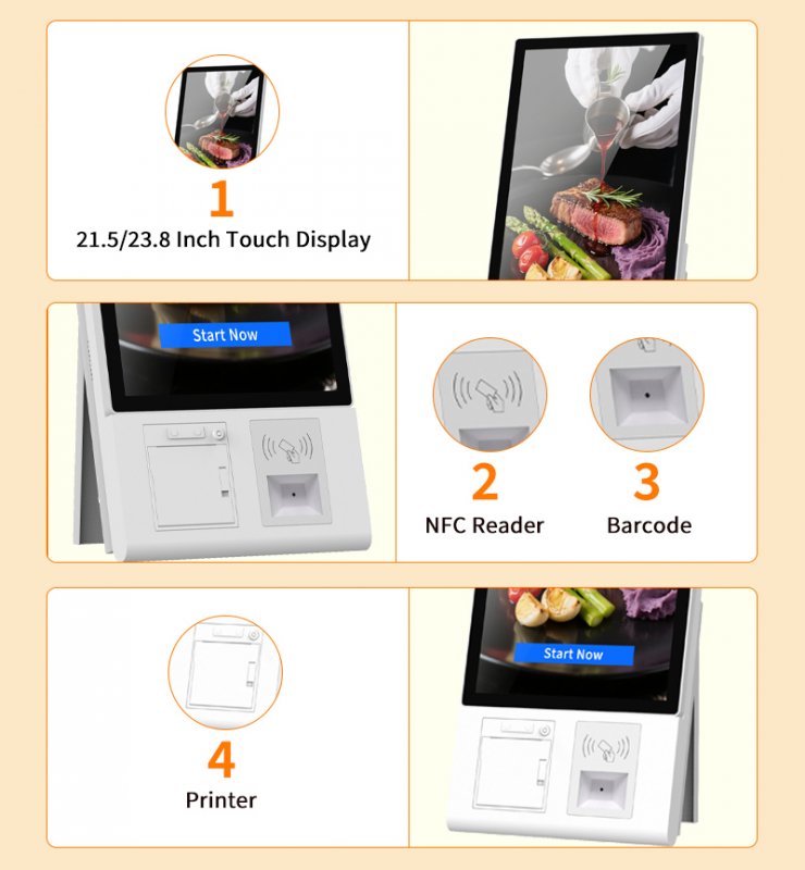 Self Ordering Kiosk With Automated Ordering Platform Enhances Convenience
