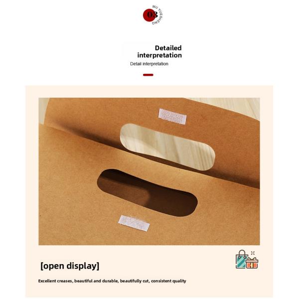 Wholesale Customizable Candy Kraft Paper Bag Solid Color Flip Cover Handbag with LOGO Gift Paper Bag