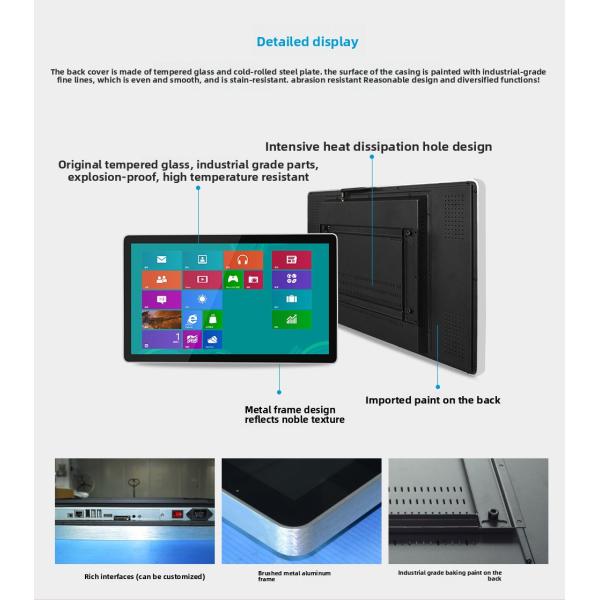 18.5'' 21.5'' 27'' Wall Mounted LCD Commercial Display Lcd Advertising Player Digital Signage for Shop,elevator,hotel Subway