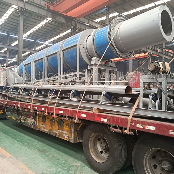 Electricity Heating Sources Rotary Drum Dryer Plant Material Drying