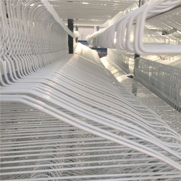 2.5mm Hanger Diameter Multi-Purpose White Metal Hangers Suitable for Industrial Commercial and Retail Hanging Applications