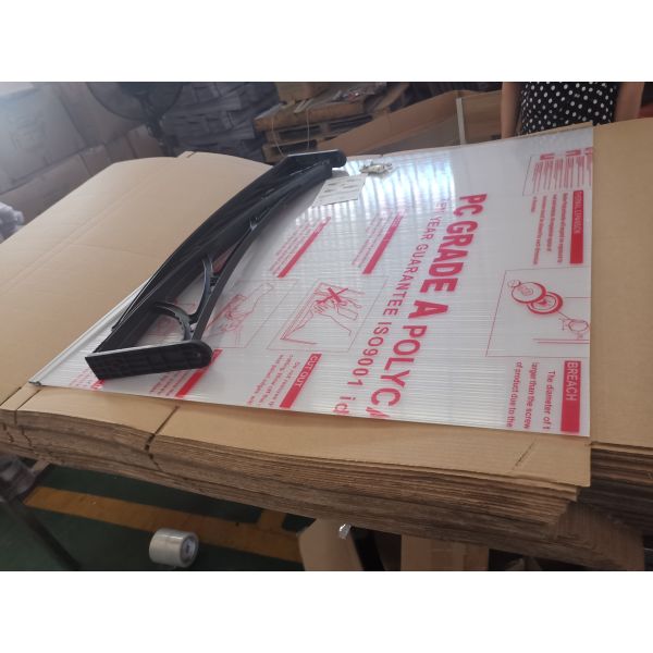 Wall mounted Polycarbonate Door Canopy Offering Weather Resistance Range From Minus 40 Celsius to 120 Celsius Suitable for Door