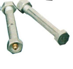 China Zinc Plated Caster Parts Lubricating Screwing Stem For Foot Wheel on sale