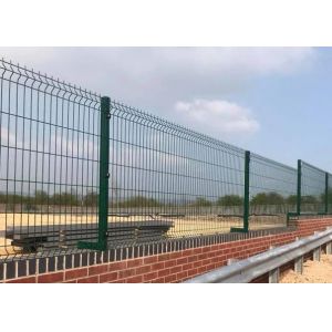 Wholesale 1.83*2.5m Square Round Post Outdoor 3D Curved Welded Wire Mesh Fence from china suppliers
