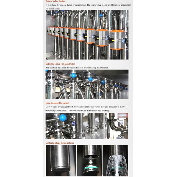 Mechanical Automatic Oil Packing Machine PLC Control 50-5000ML Filling Volume