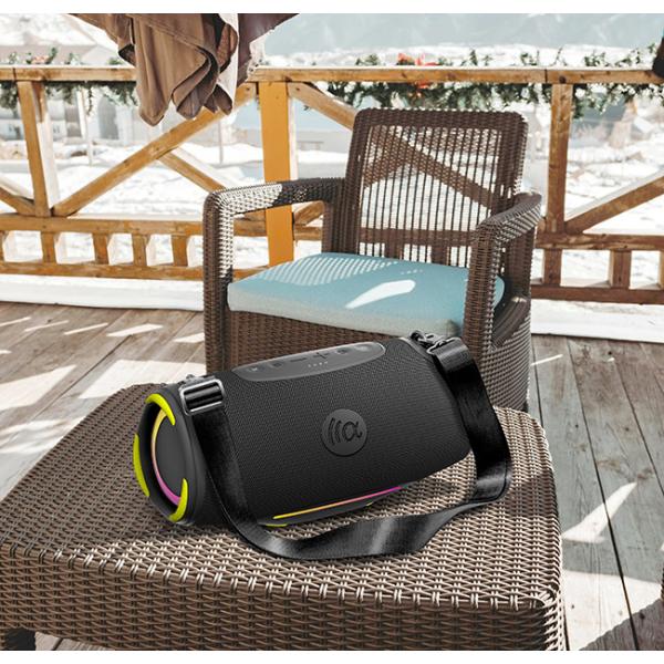 Powerful 7.2V 5000mAh Battery Capacity Outdoor Party Speaker with Powerbank Support
