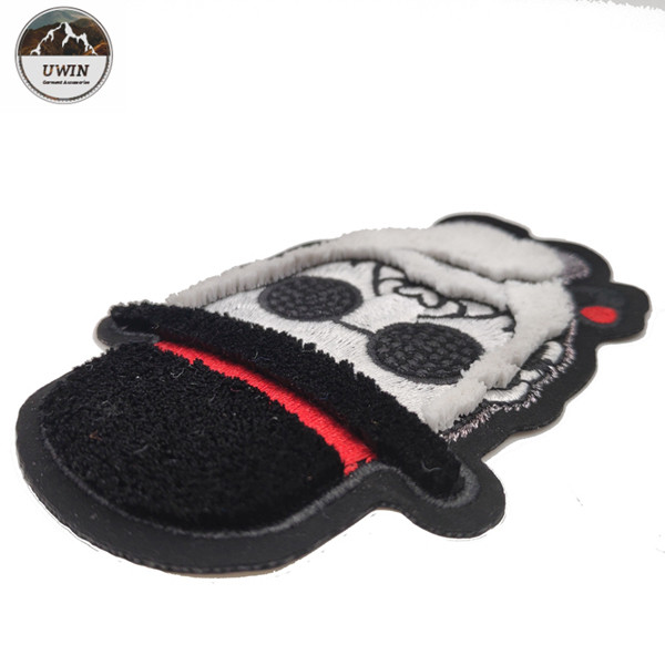 Cool Man 3D Custom Made Patches , Toothbrush Material Clothing Badges Patches