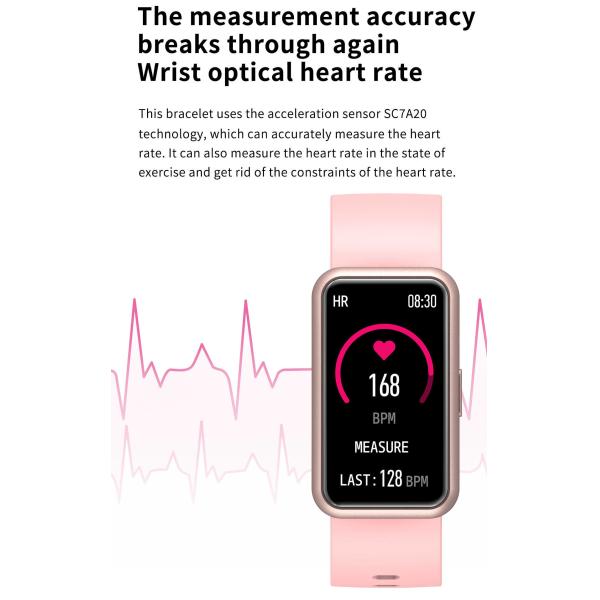 1.45 inch Bluetooth Fitness Bracelet Calories Burned Distance Calculation 145mAh