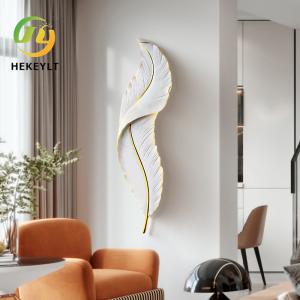 Wholesale Creative Nordic Leaves Background Wall Light Modern Simple Bed Porch Corridor Sofa Wall Lamp from china suppliers