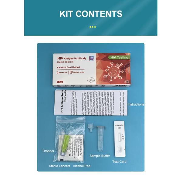 2 in 1 HIV Combo Antigen Rapid Test Kit for Home Self Test