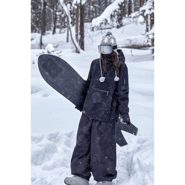 Custom OEM 3L Waterproof Windproof Snowboard Ski Hoodie Winter Couple Ski Jacket