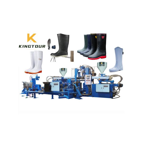 PCU Air Blowing Slipper Machine Multi Station Plastic Shoes Making Machine 380V / 220V