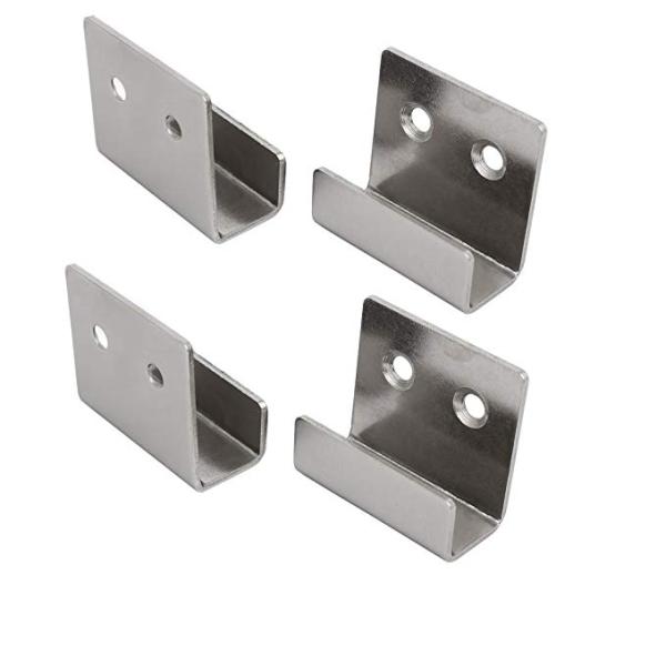 Supporting Fixed Hook Mounting Bracket Tile Display Wall Hanging Rack in Black Silver