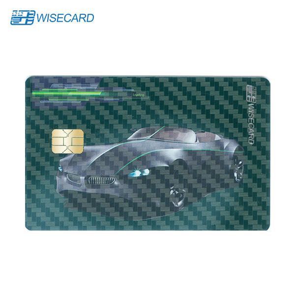 SGS Metal Smart Card With Chip Magstripe Fingerprint Access Control