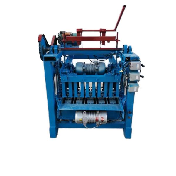 Best Selling Semi-automatic Hollow Concrete Block Brick Making Machine Mechanism for Construction Works