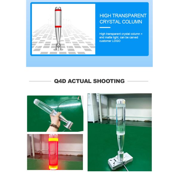 Single Layer Q4D Stack Light Red Yellow Green Industrial Alarm Indicator