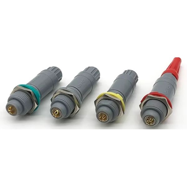Compatible Lemo P Series Connectors Redel Plastic Push-Pull Self-Locking Connectors for Medical Devices