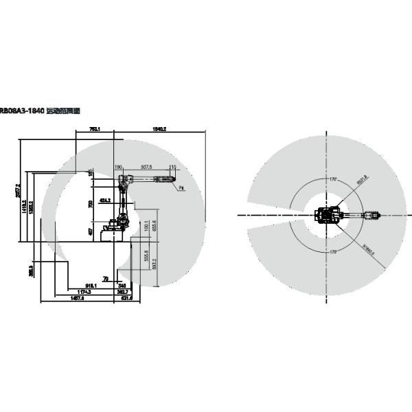 GSK RB08A3 Robotic Manipulator Arm PLC Six Axis Industrial Robot