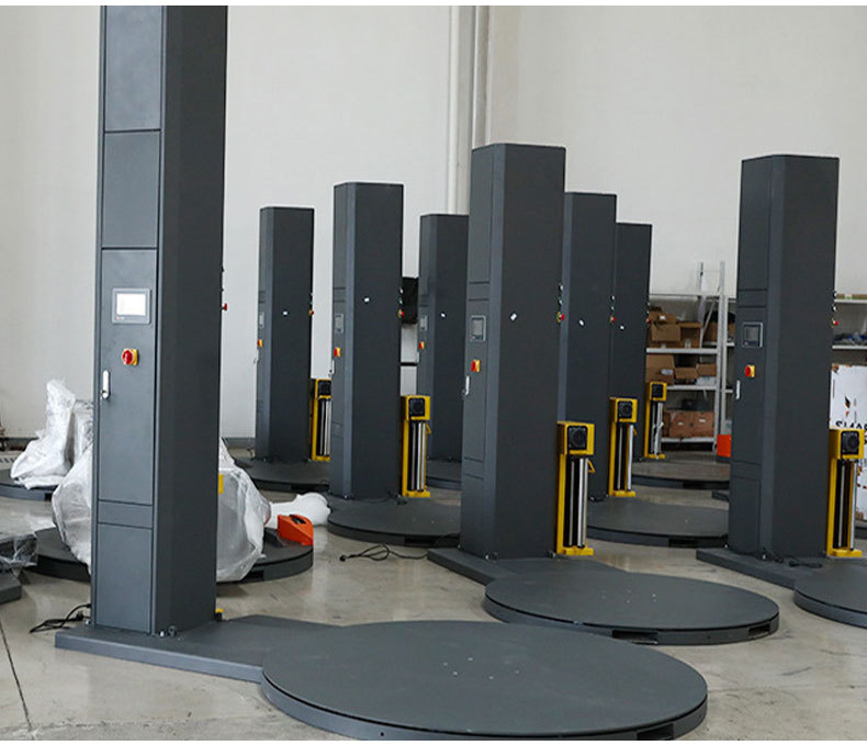 Automatic Pallet Wrapping Machine Vertical Turntable Wrapper Pre-stretch Film Wrapping Machine Automatic Film Wrapper