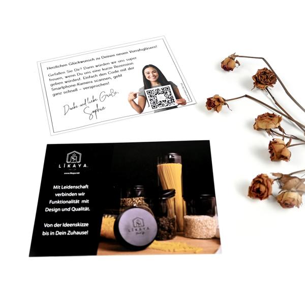 Customized Thank You Card for Supporting My Small Business UV and Offset Printing Postcard