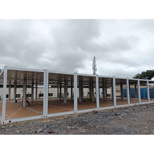 Galvanised Steel 20ft Portable Foldable Container House For Mining Camp