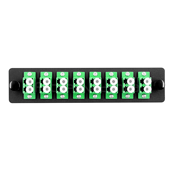 LC Adapter Panel 8 Port Fiber Patch Panel LC Duplex Single Mode Or Multimode Adapter