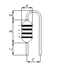 0.22uH 400mA 0.4Ohm 25.2MHZ Wireless Charger Coil , Epoxy Coated Choke Axial Fixed Inductor Colour Code 2.8x4.8mm