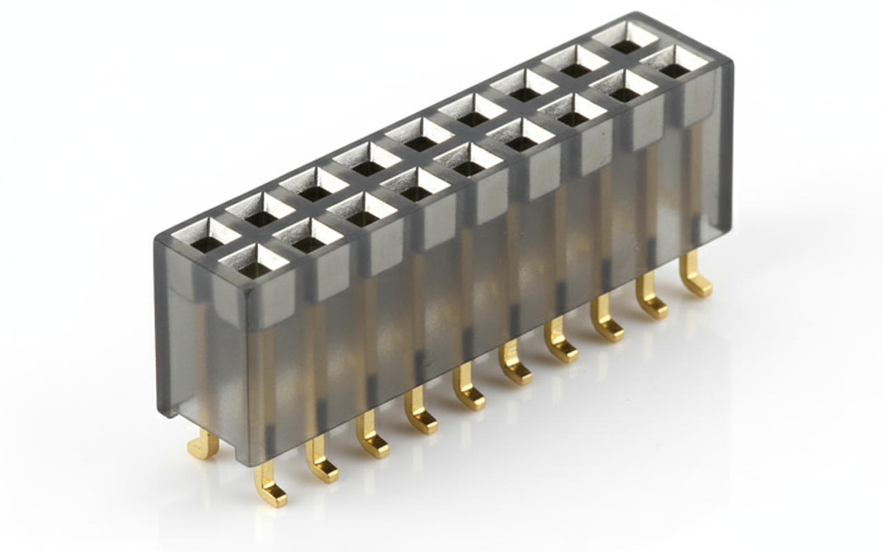 Wholesale 2x20P Female Header Connector 2.54mm Pitch 3A Current Rating from china suppliers