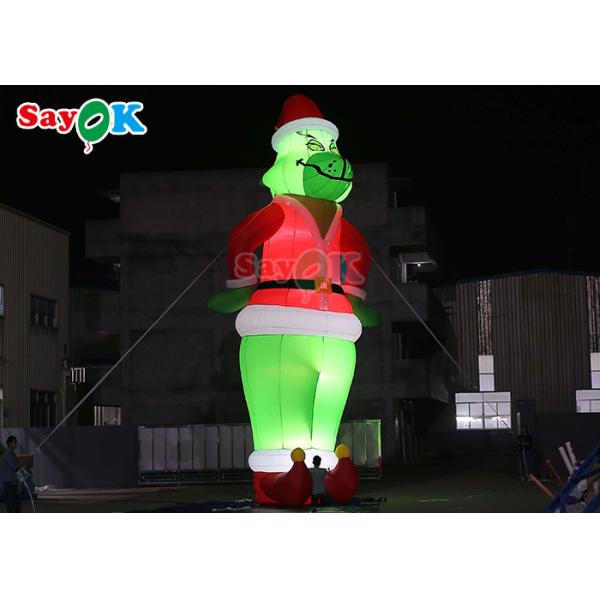 Giant Inflatable Dog Cartoon Characters Inflable Grinch Balloon Santa Christmas For Decoration