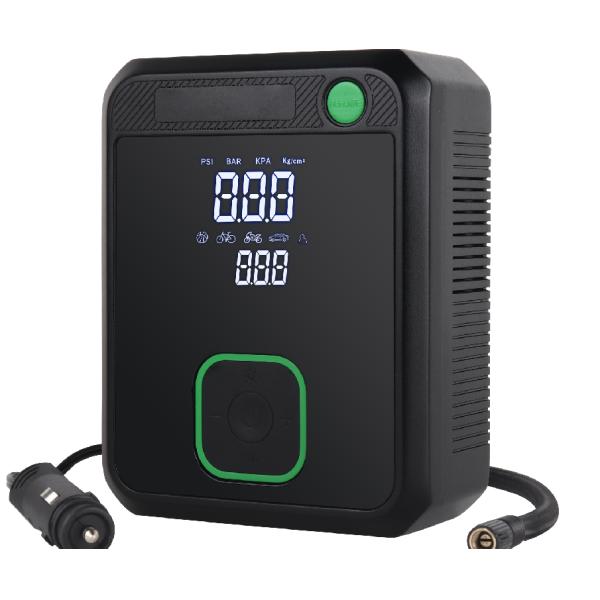 Electric Tire Inflator LCD Digital Display Car Air Pump With Deflating Function