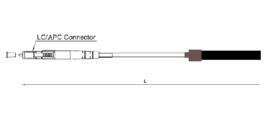 FTTH Outdoor Fiber Optic Pigtail LC APC 4.5mm Double Jackets CCA LSZH Simplex