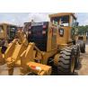 Yellow Used Cat 140h Grader Japan Made Good Condition With 21000kg Operate Weight for sale