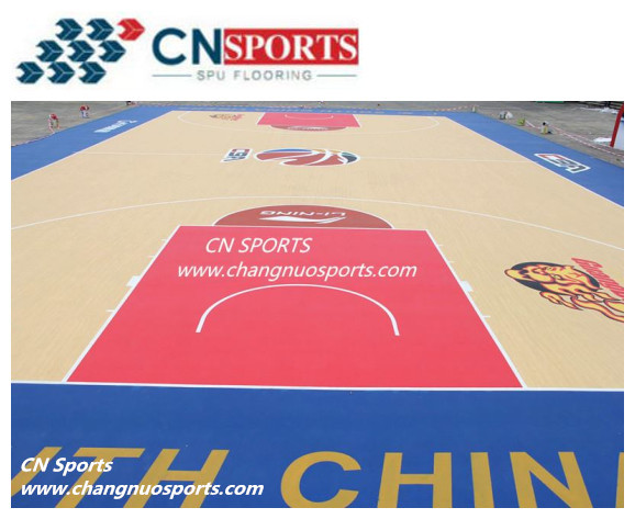 6mpa Rubber Rebound Layer and Elastic Material Limit Challenge Crystal Basketball Flooring