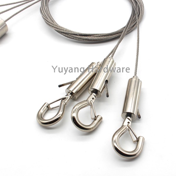 New Design Ceiling Hook Kit Adjustable Cable Hanging Kit Ceiling Lamp Attachment for Lights