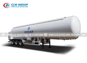 China 30tons Butane Propane Gas Tanker Trailer With Pump And Flow Meter on sale