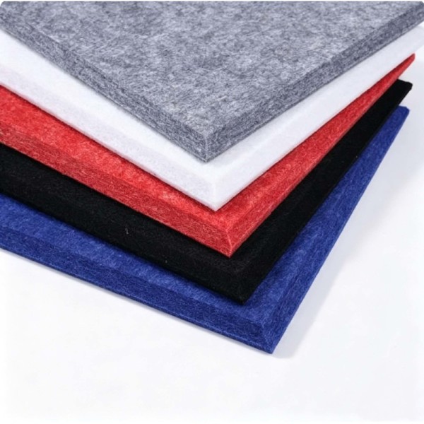 Polyester Acoustic Sound Panels Formaldehyde Free Sound Insulation for School Studio