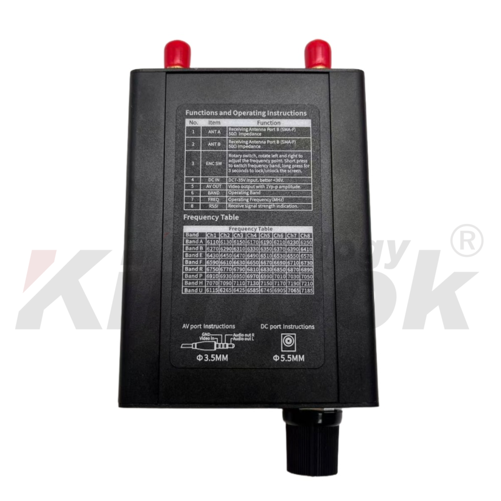 PEAK THOR R67 VRX FPV Video Receiver 6.1G 7.2G VRX BOX 64CH Support IRC Tramp