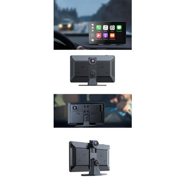 Smart Wireless Carplay Navigation Bluetooth Android Auto Center Console Driving Recorder