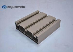 China Standard Tan Powder Coating Aluminum Extrusion Shapes With Alloy 6063-T5 on sale