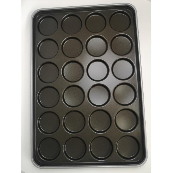 4" 24 Links Aluminum Hamburger Bun Baking Pan Easy Cleaning