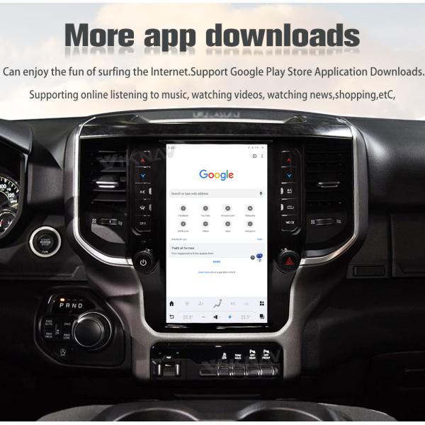 Viknav Car Radio For Dodge Ram (2020 2021 2022 2023) 11.8 Inch Android13 Auto Touch Screen GPS Head Unit Multimedia Play