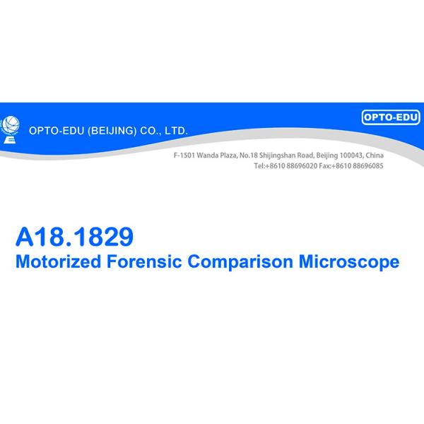 Motorized Digital Forensic Comparison Microscope with 80~240V Wide Range Voltage High Resolution CCD Camera and Motorized Control