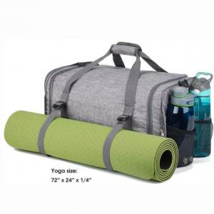 Wholesale Custom Foldable Sports Gym Bag With Shoes Compartment & Wet Bag Yoga Bag from china suppliers