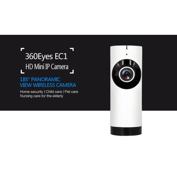 IR Night Vision 180 Degree Panoramic IP Camera / 100W Pixels Fisheye Security Camera