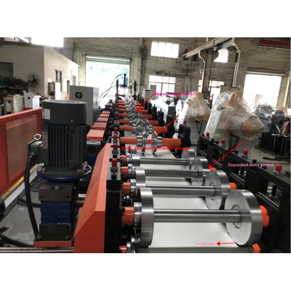 Aluminum Baffle Tube Profile Rolling Machine For Making Ceiling Decorative Strips