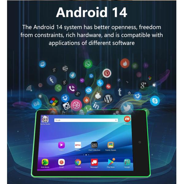 10.1inch wall mount business use android 14 tablet pc touch screen Rockchip quad core LED light for meeting Conference room booking scheduling system