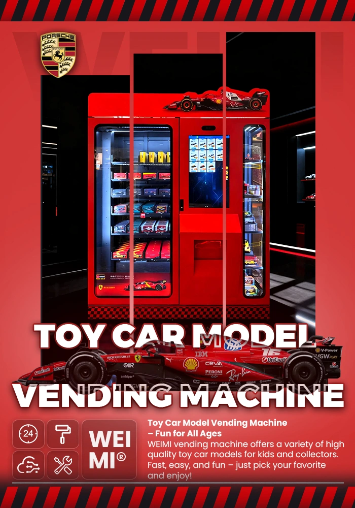 24/7 Unmanned Retail Toy Vending Machine with XY Elevator System and Flexible Capacity for Model Cars and Collectibles