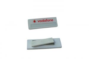 China Business Reusable Name Badges Plastic Acrylic Material Staff Badge Holders on sale