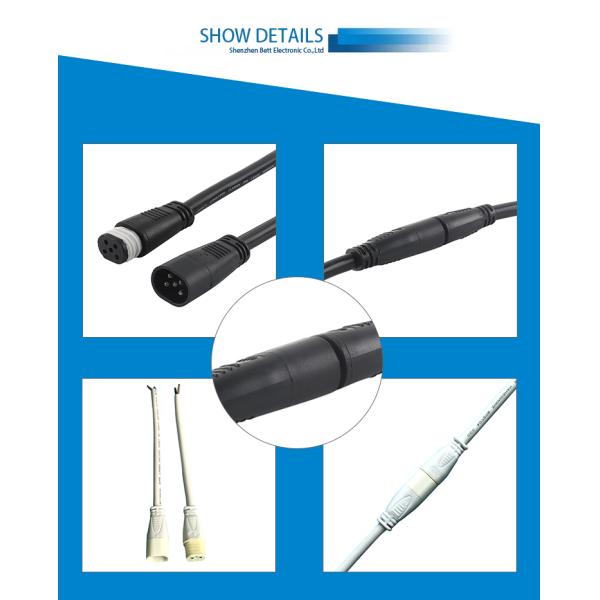 IP65 Waterproof Flat Plug Connector 2-12 Pin 50A Rated Current