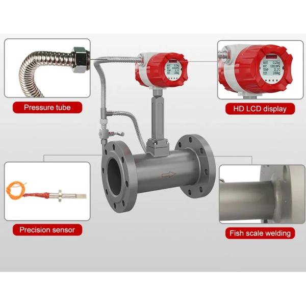 High Precision Vortex Flow Meter Convenient Widely Used High Sensitivity